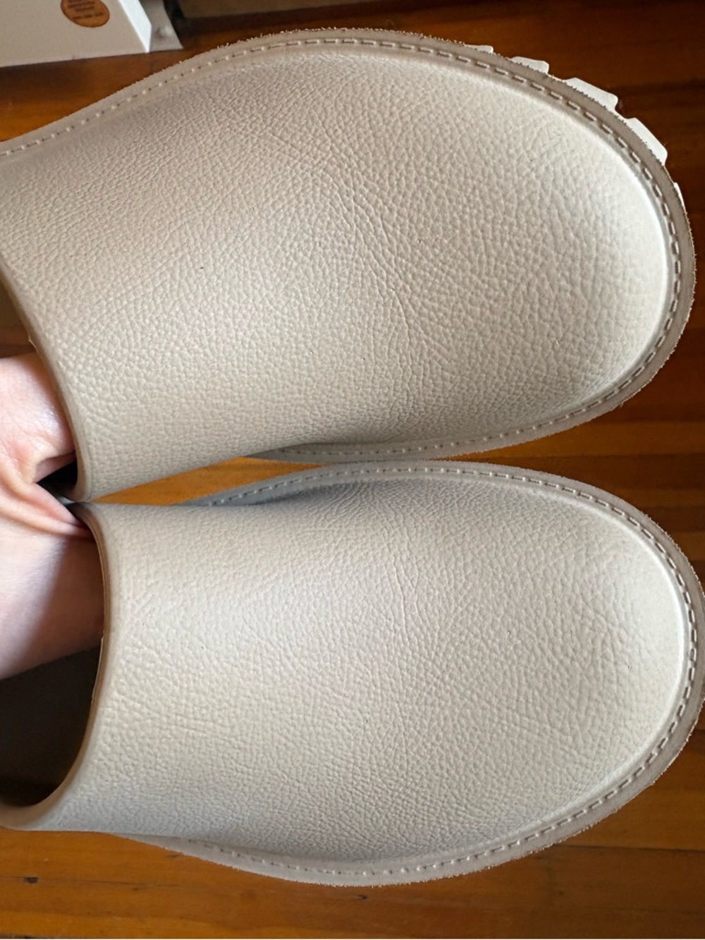Jeffrey Campbell Taupe Platform Clog Mules - Picture 9 of 9